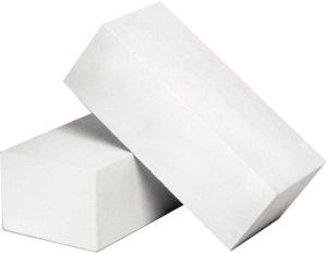 Утолщенный рядовой полнотелый белый силикатный кирпич